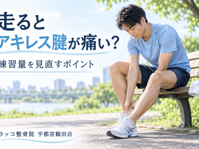 ランニングでアキレス腱が痛いときは？練習量の見直しと受診の目安
